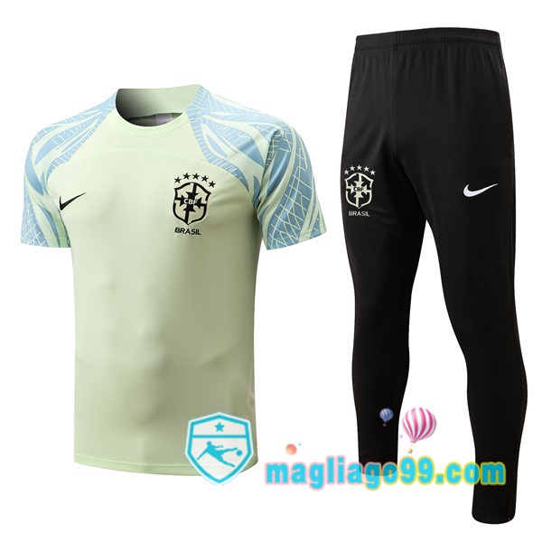 Magliago - Passione Maglie Thai Affidabili Basso Costo Online Shop | Tuta Maglie Allenamento Brasile + Pantaloni Giallo 2022/2023