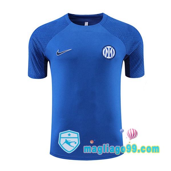 Magliago - Passione Maglie Thai Affidabili Basso Costo Online Shop | Tuta Maglie Allenamento Inter Milan Blu 2022/2023