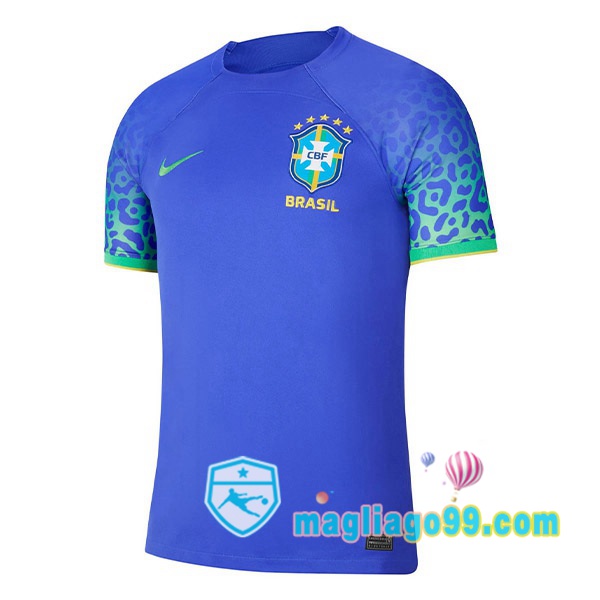 Magliago - Passione Maglie Thai Affidabili Basso Costo Online Shop | Nazionale Maglia Calcio Brasile Seconda Blu 2022/2023