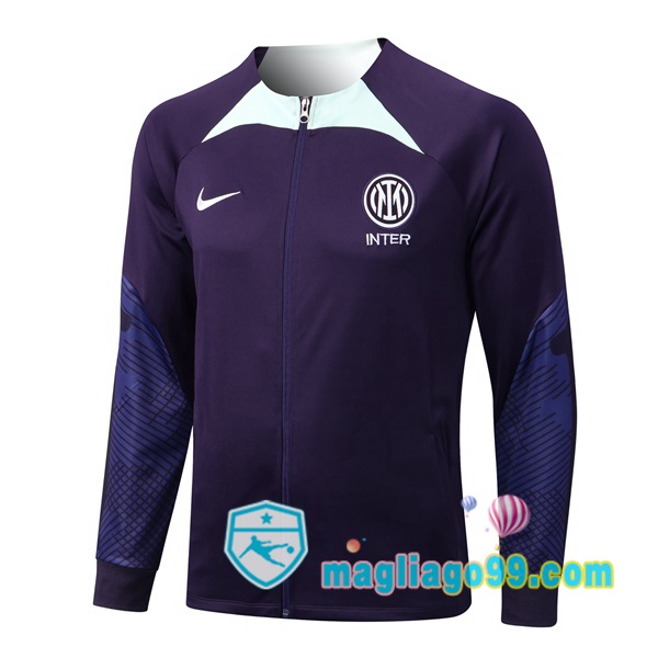 Magliago - Passione Maglie Thai Affidabili Basso Costo Online Shop | Giacca Da Allenamento Inter Milan Porpora 2022/2023