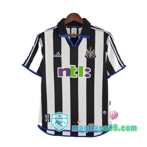 Magliago - Passione Maglie Thai Affidabili Basso Costo Online Shop | Maglia Storica Newcastle United Prima Retro Nero Bianco 2000-2001