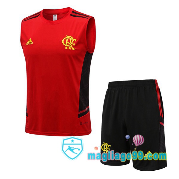 Magliago - Passione Maglie Thai Affidabili Basso Costo Online Shop | Gilet Calcio Flamengo + Shorts Rosso 2022/2023
