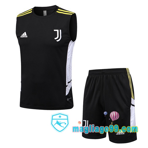 Magliago - Passione Maglie Thai Affidabili Basso Costo Online Shop | Gilet Calcio Juventus + Shorts Nero 2022/2023