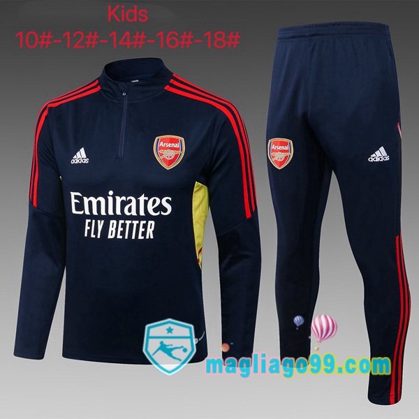 Magliago - Passione Maglie Thai Affidabili Basso Costo Online Shop | Tuta da Allenamento Arsenal Bambino Blu Royal 2021/2022