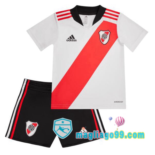 Magliago - Passione Maglie Thai Affidabili Basso Costo Online Shop | Maglia River Plate Bambino Prima Bianco Rosso 2022/2023