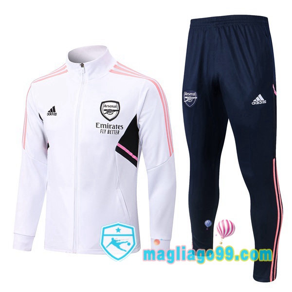 Magliago - Passione Maglie Thai Affidabili Basso Costo Online Shop | Giacca Da Allenamento Arsenal Bianco 2022/2023