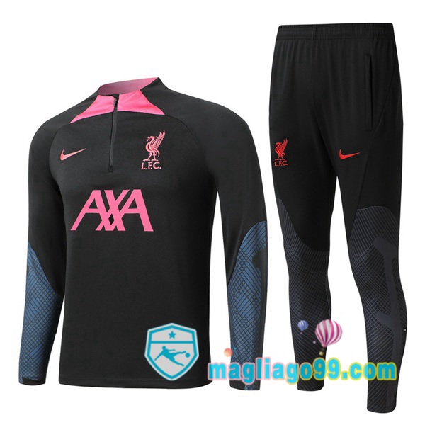 Magliago - Passione Maglie Thai Affidabili Basso Costo Online Shop | Tuta da Allenamento FC Liverpool Nero 2022/2023