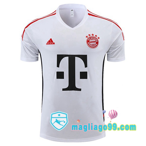 Magliago - Passione Maglie Thai Affidabili Basso Costo Online Shop | Tuta Maglie Allenamento Bayern Monaco Bianco 2022/2023