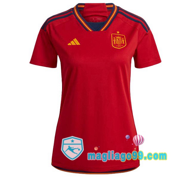 Magliago - Passione Maglie Thai Affidabili Basso Costo Online Shop | Maglia Spagna Donna Prima Rosso 2022/2023
