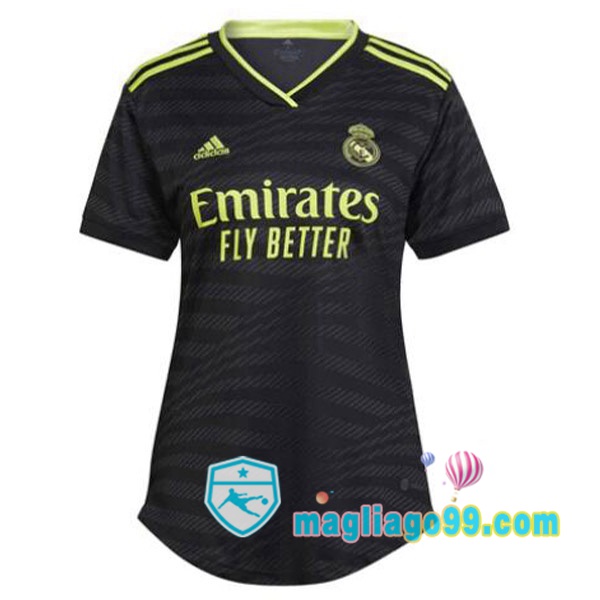 Magliago - Passione Maglie Thai Affidabili Basso Costo Online Shop | Maglia Real Madrid Donna Terza Nero 2022/2023