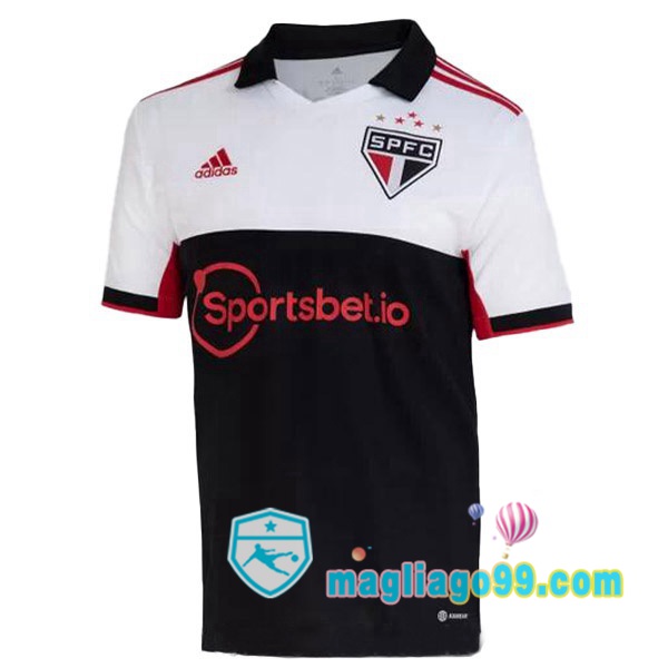 Magliago - Passione Maglie Thai Affidabili Basso Costo Online Shop | Maglia Sao Paulo FC Terza Bianco Nero 2022/2023