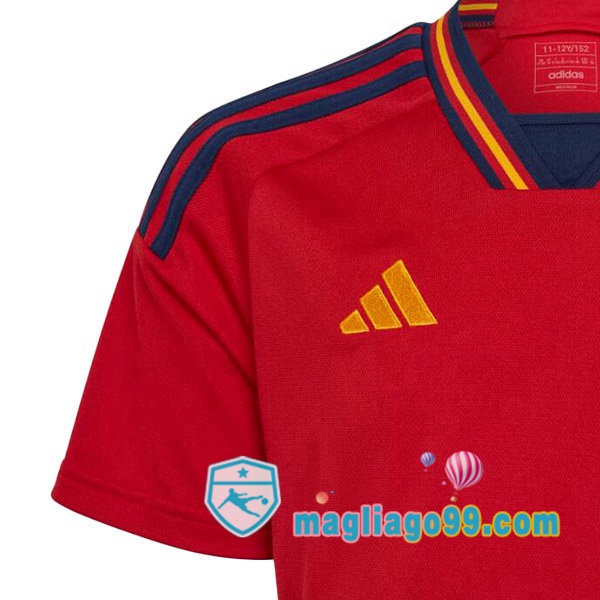 Nazionale Maglia Calcio Spagna Prima Rosso 2022/2023
