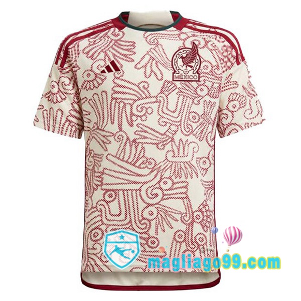 Magliago - Passione Maglie Thai Affidabili Basso Costo Online Shop | Nazionale Maglia Calcio Messico Seconda Bianco Rosso 2022/2023