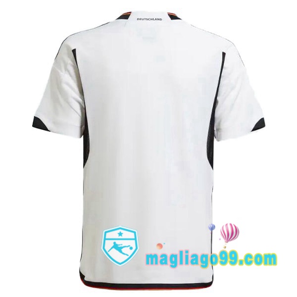 Nazionale Maglia Calcio Germania Prima Nero Bianco 2022/2023