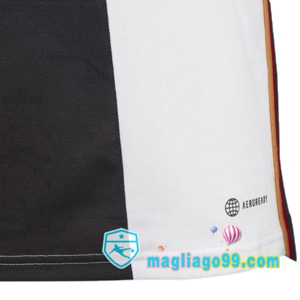 Nazionale Maglia Calcio Germania Prima Nero Bianco 2022/2023