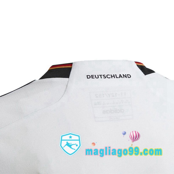 Nazionale Maglia Calcio Germania Prima Nero Bianco 2022/2023