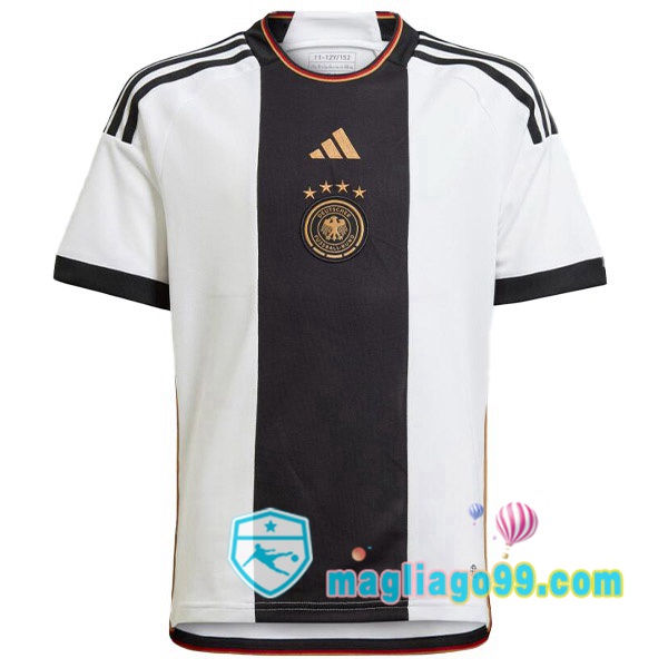 Magliago - Passione Maglie Thai Affidabili Basso Costo Online Shop | Nazionale Maglia Calcio Germania Prima Nero Bianco 2022/2023