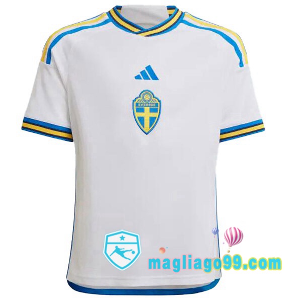 Magliago - Passione Maglie Thai Affidabili Basso Costo Online Shop | Nazionale Maglia Calcio Svezia Seconda Bianco 2022/2023