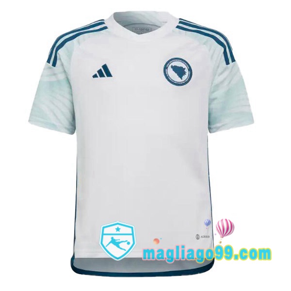 Magliago - Passione Maglie Thai Affidabili Basso Costo Online Shop | Nazionale Maglia Calcio Bosnia ed Erzegovina Seconda Bianco 2022/2023