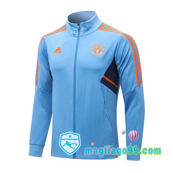 Magliago - Passione Maglie Thai Affidabili Basso Costo Online Shop | Giacca Da Allenamento Manchester United Blu 2022/2023