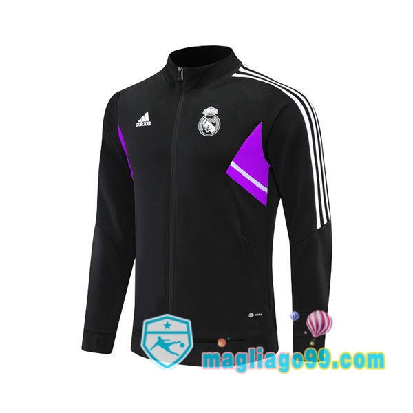 Magliago - Passione Maglie Thai Affidabili Basso Costo Online Shop | Giacca Da Allenamento Real Madrid Nero 2022/2023
