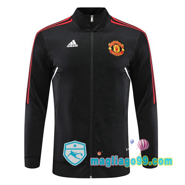 Magliago - Passione Maglie Thai Affidabili Basso Costo Online Shop | Giacca Da Allenamento Manchester United Nero 2022/2023