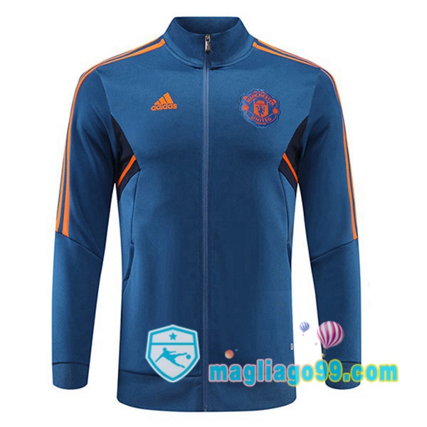 Magliago - Passione Maglie Thai Affidabili Basso Costo Online Shop | Giacca Da Allenamento Manchester United Blu 2022/2023
