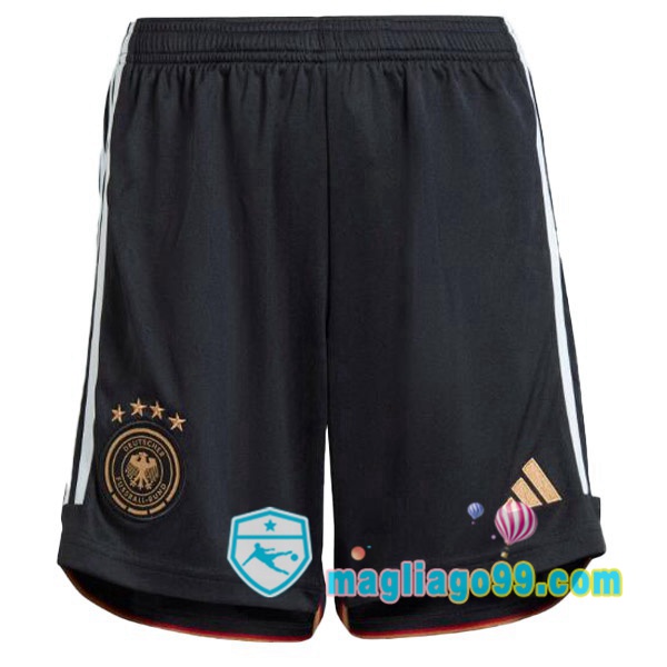 Magliago - Passione Maglie Thai Affidabili Basso Costo Online Shop | Pantalonici Da Calcio Germania Prima Nero Bianco 2022/2023
