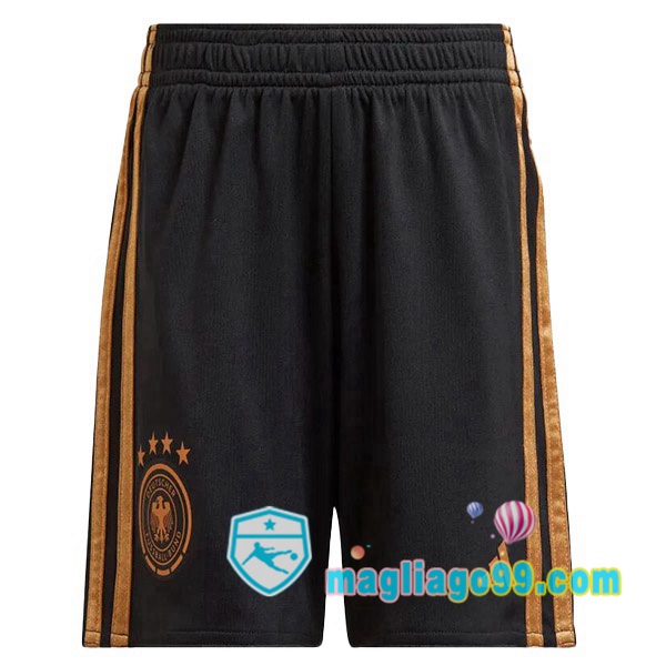 Magliago - Passione Maglie Thai Affidabili Basso Costo Online Shop | Pantalonici Da Calcio Germania Seconda Nero 2022/2023