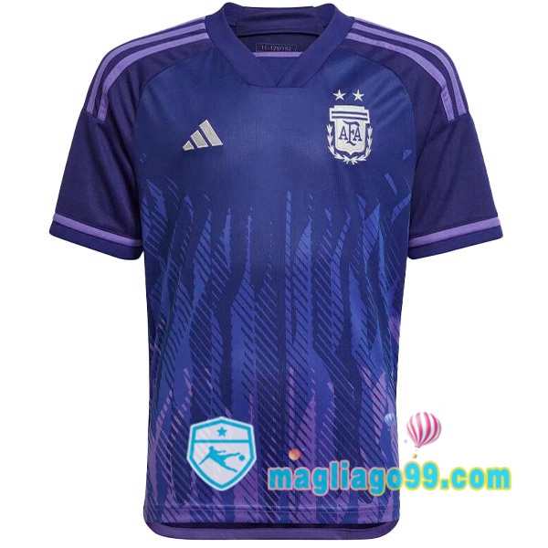 Magliago - Passione Maglie Thai Affidabili Basso Costo Online Shop | Nazionale Maglia Calcio Argentina Seconda Porpora Coppa del Mondo 2022