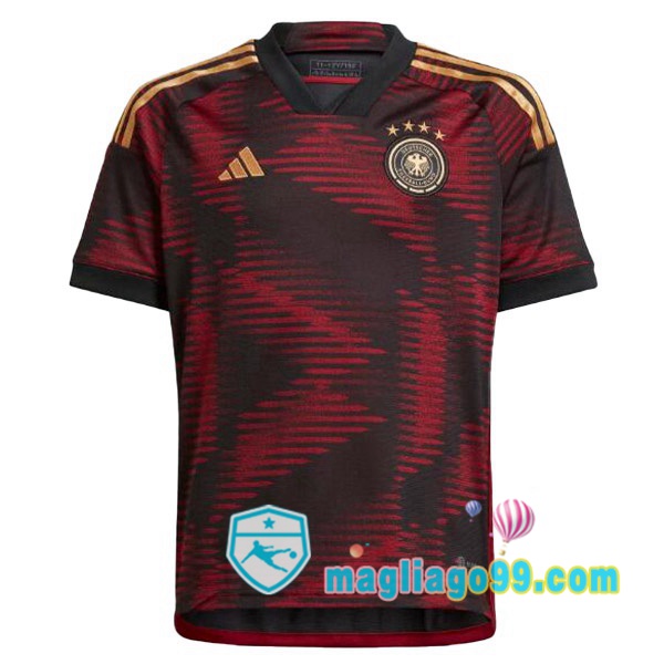 Magliago - Passione Maglie Thai Affidabili Basso Costo Online Shop | Nazionale Maglia Calcio Germania Seconda Nero Coppa del Mondo 2022
