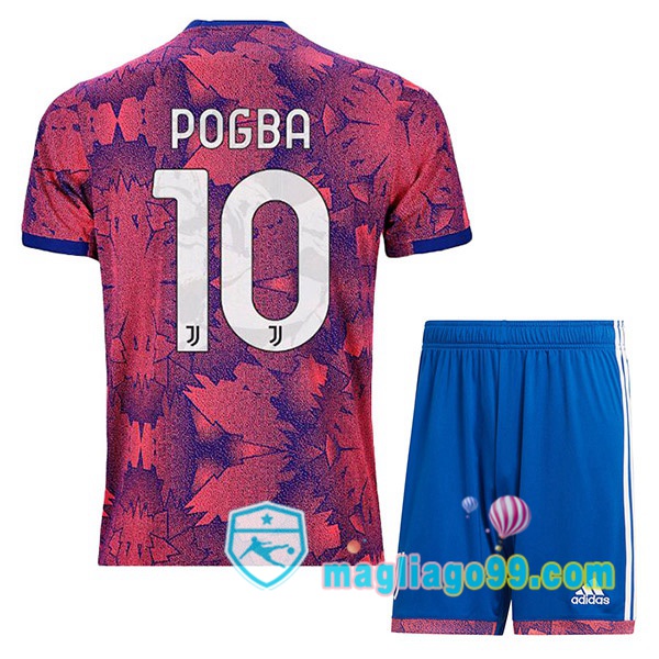 Magliago - Passione Maglie Thai Affidabili Basso Costo Online Shop | Maglia Juventus (POGBA 10) Bambino Seconda Rosa 2022/2023