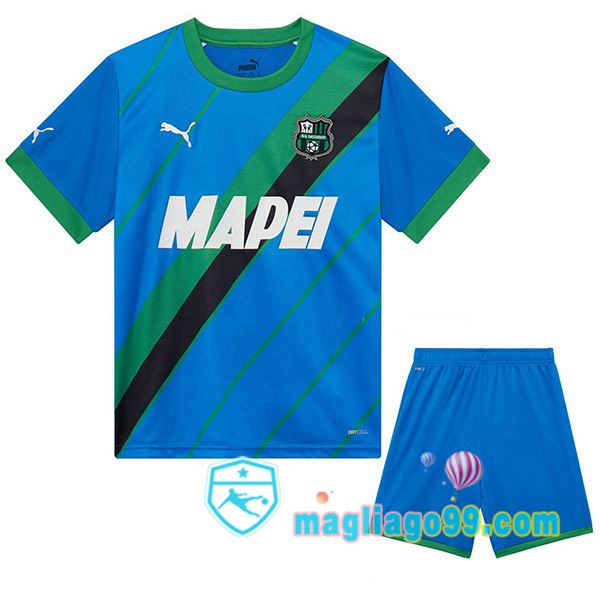 Magliago - Passione Maglie Thai Affidabili Basso Costo Online Shop | Maglia US Sassuolo Bambino Terza Blu 2022/2023