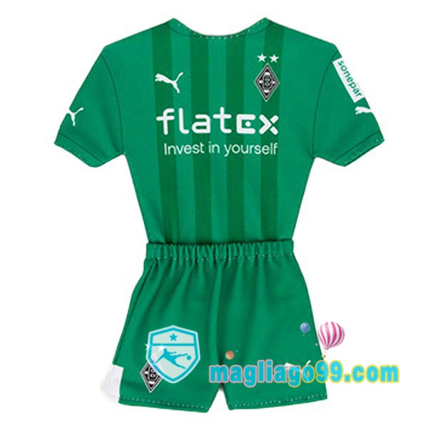 Magliago - Passione Maglie Thai Affidabili Basso Costo Online Shop | Maglia Monchengladbach Bambino Seconda Verde 2022/2023