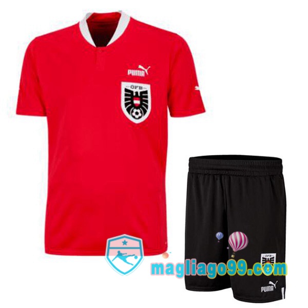 Magliago - Passione Maglie Thai Affidabili Basso Costo Online Shop | Maglia Austria Bambino Prima Rosso 2022/2023