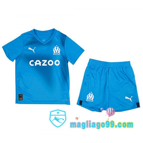 Magliago - Passione Maglie Thai Affidabili Basso Costo Online Shop | Maglia Marsiglia OM Bambino Terza Blu 2022/2023