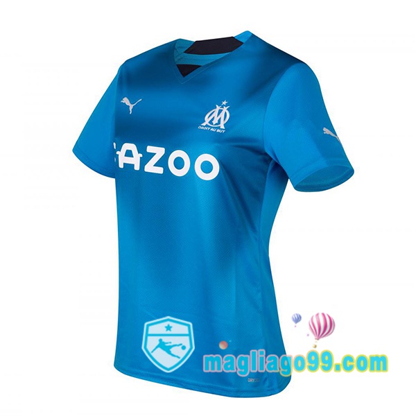 Magliago - Passione Maglie Thai Affidabili Basso Costo Online Shop | Maglia Marsiglia OM Donna Terza Blu 2022/2023