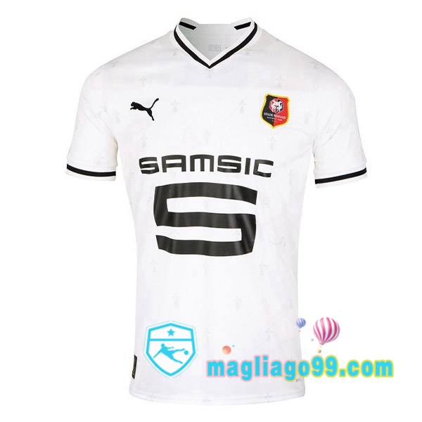 Magliago - Passione Maglie Thai Affidabili Basso Costo Online Shop | Maglia Stade Rennais Seconda Bianco 2022/2023