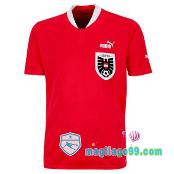 Magliago - Passione Maglie Thai Affidabili Basso Costo Online Shop | Nazionale Maglia Calcio Austria Prima Rosso 2022/2023