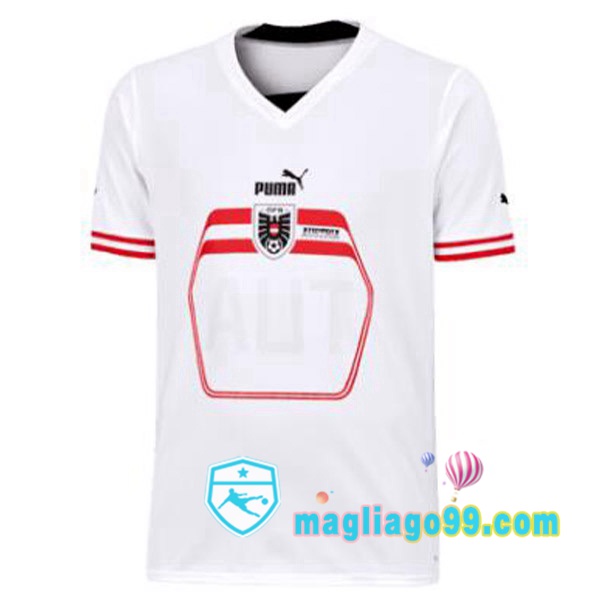 Magliago - Passione Maglie Thai Affidabili Basso Costo Online Shop | Nazionale Maglia Calcio Austria Seconda Bianco 2022/2023