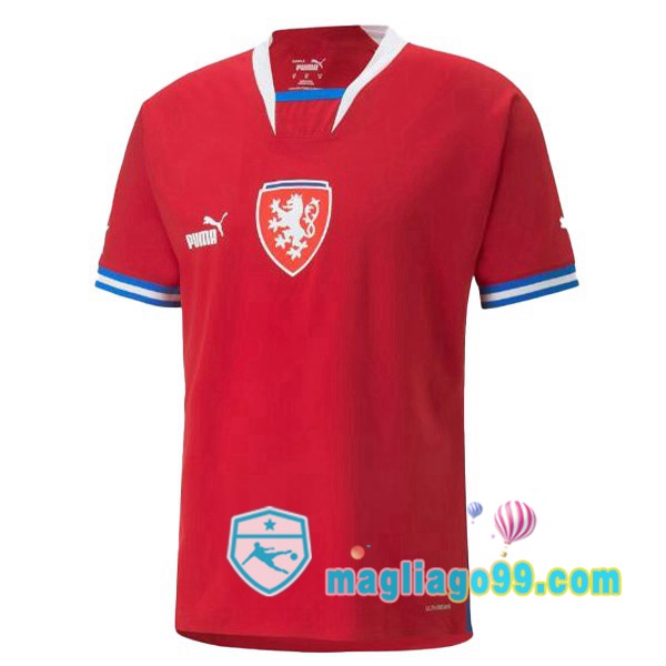 Magliago - Passione Maglie Thai Affidabili Basso Costo Online Shop | Nazionale Maglia Calcio Repubblica Ceca Prima Rosso 2022/2023