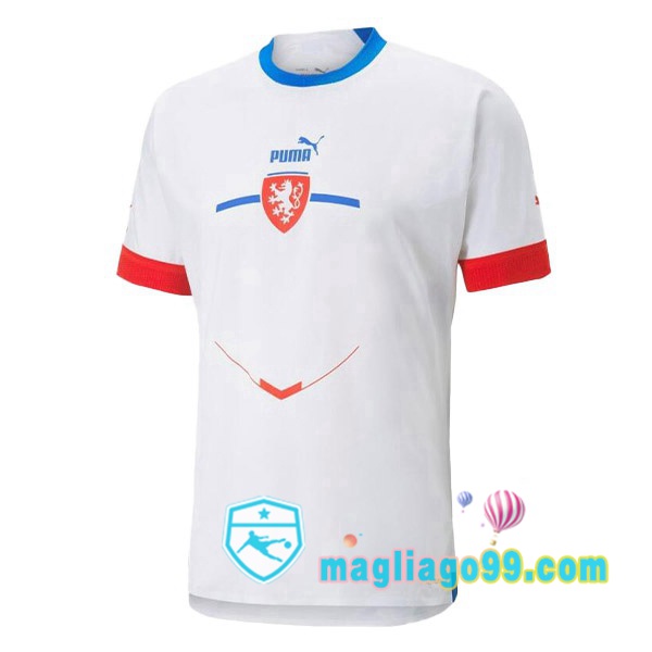 Magliago - Passione Maglie Thai Affidabili Basso Costo Online Shop | Nazionale Maglia Calcio Repubblica Ceca Seconda Bianco 2022/2023