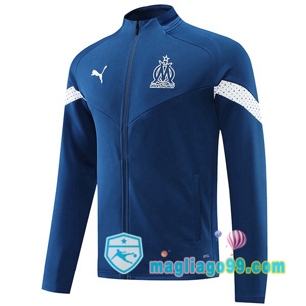 Magliago - Passione Maglie Thai Affidabili Basso Costo Online Shop | Giacca Da Allenamento Marsiglia OM Blu Royal 2022/2023