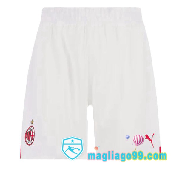 Magliago - Passione Maglie Thai Affidabili Basso Costo Online Shop | Pantalonici Da Calcio AC Milan Seconda Bianco 2022/2023