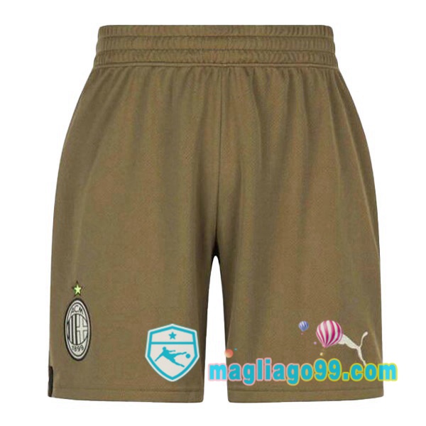 Magliago - Passione Maglie Thai Affidabili Basso Costo Online Shop | Pantalonici Da Calcio AC Milan Terza Marrone 2022/2023