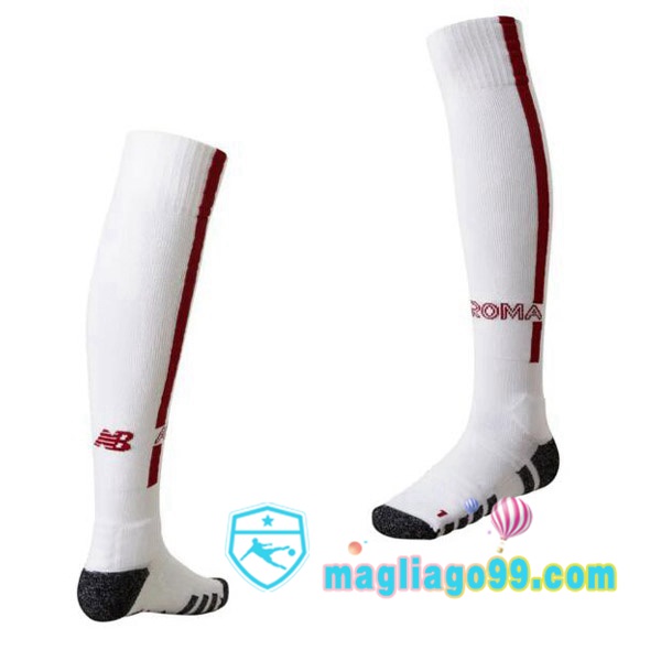 Magliago - Passione Maglie Thai Affidabili Basso Costo Online Shop | Calzettoni Da Calcio AS Roma Seconda Bianco 2022/2023