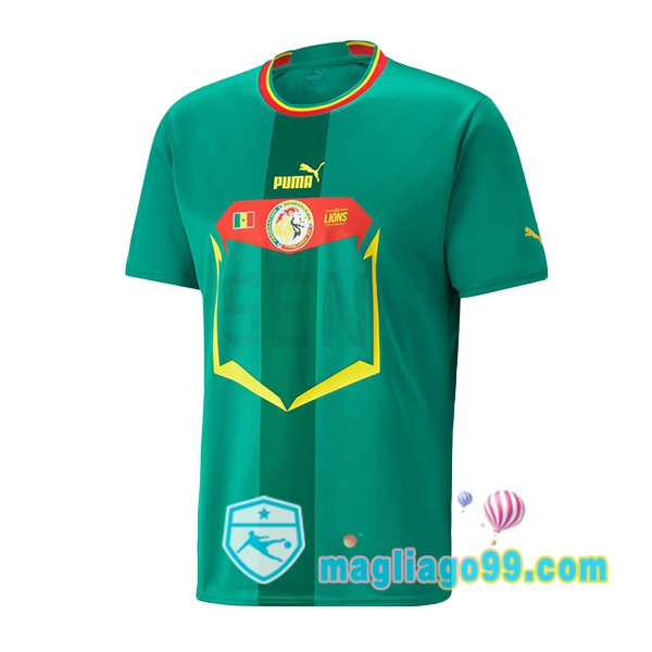 Magliago - Passione Maglie Thai Affidabili Basso Costo Online Shop | Nazionale Maglia Calcio Senegal Seconda Verde Coppa del Mondo 2022