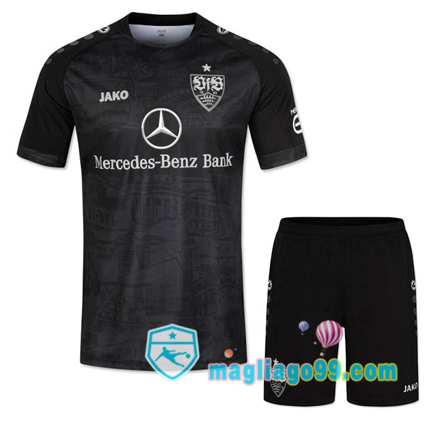 Magliago - Passione Maglie Thai Affidabili Basso Costo Online Shop | Maglia VfB Stuttgart Bambino Terza Nero 2022/2023