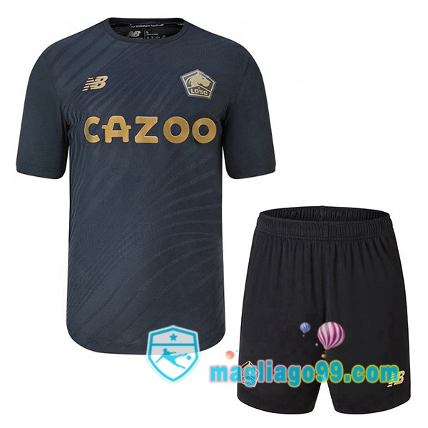 Magliago - Passione Maglie Thai Affidabili Basso Costo Online Shop | Maglia Lille OSC Bambino Terza Nero 2022/2023