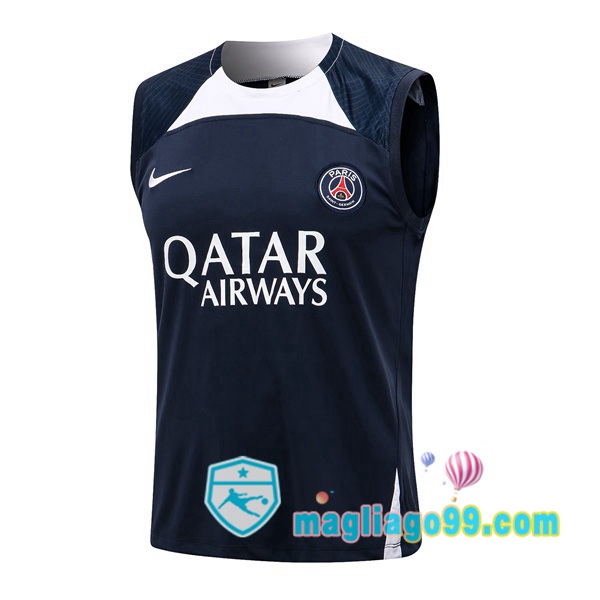 Magliago - Passione Maglie Thai Affidabili Basso Costo Online Shop | Gilet Calcio Paris PSG Blu Royal 2022/2023